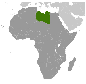 Location Map of Libya