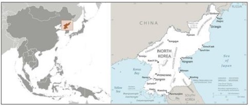 Map North Korea