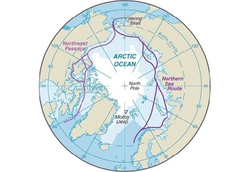 Map of Arctic Waterways