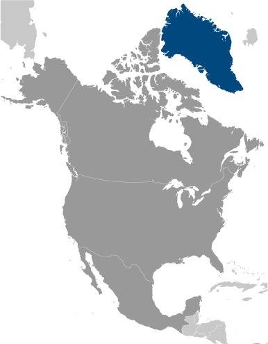 Map Greenland Locator CIA