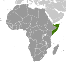 Map of Somalia - Location in Africa