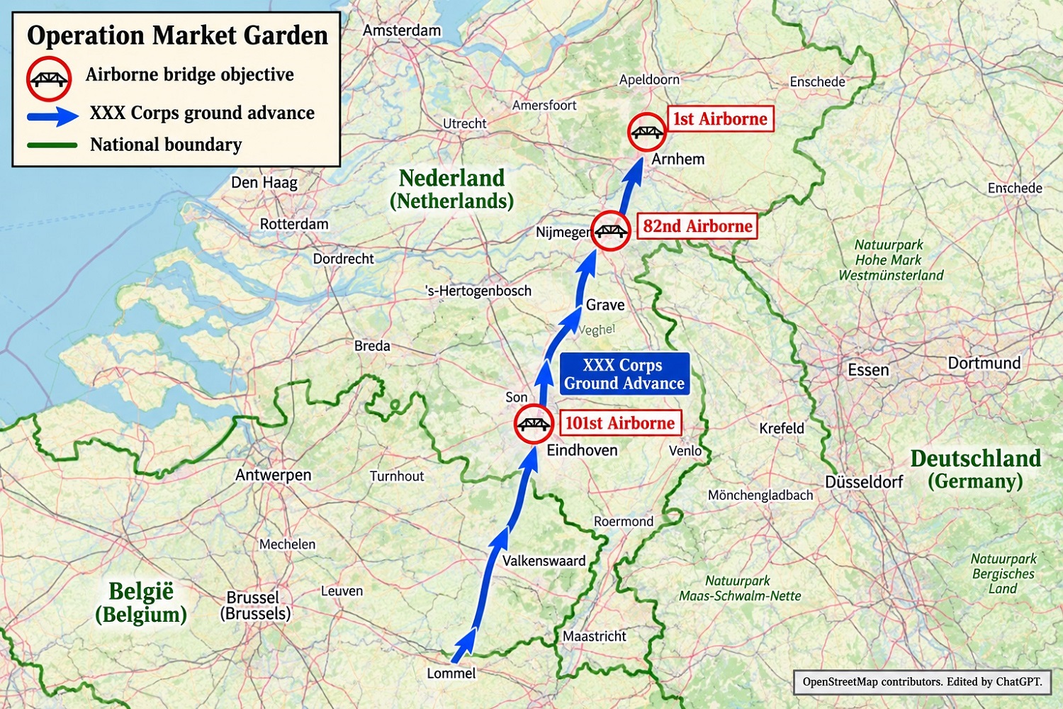 Map Operation Market Garden